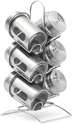 HALO NATION Salt & Pepper Set Stainless Steel, Glass(6 Piece)