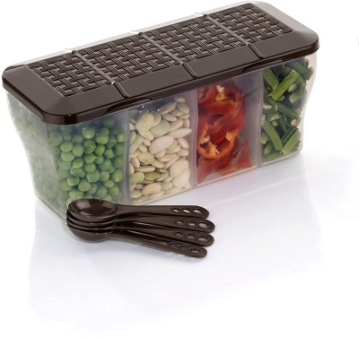 TASTIC Plastic Grocery Container  - 1800 ml(Brown)