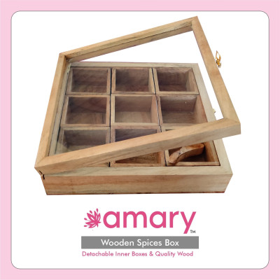 Amary Spice Set Wooden(1 Piece)
