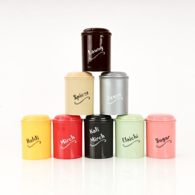 DHANVI ENTERPRISE Spice Set Plastic(8 Piece)