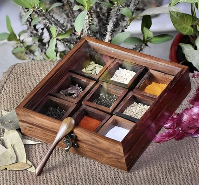 Gadgetzilla Spice Set Wooden(1 Piece)