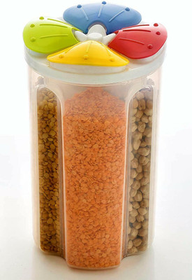 LAKSHMINARAYAN SALES Plastic Grocery Container  - 4 L(Multicolor)