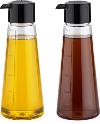 AMBIOUS 500 ml Cooking Oil Dispenser Set(Pack of 2)