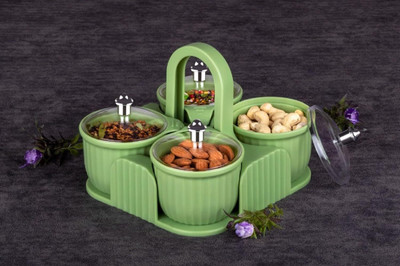 ssharmaenterprisemuz Plastic Cookie Jar  - 200 ml(Multicolor)