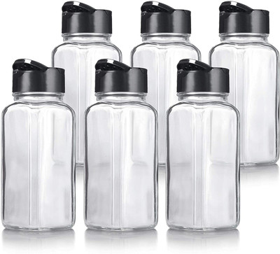 BABALIFINCH Glass Utility Container  - 120 ml(Pack of 6, Clear)