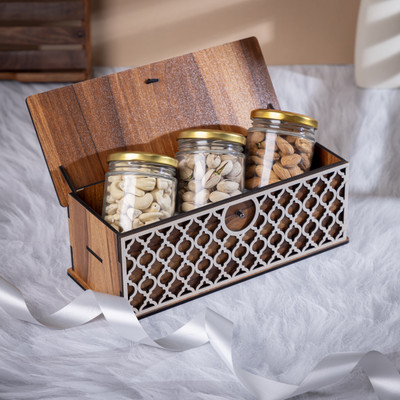 ASCELIO Spice Set Wooden, Glass(1 Piece)