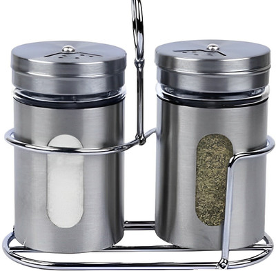Ganpati Overseas Salt & Pepper Set Borosilicate Glass(2 Piece)