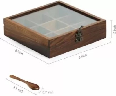 Aap ki dukan Spice Set Acrylic, Wooden(1 Piece)