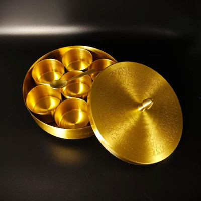 M R HANDICRAFTS Spice Set Brass(1 Piece)