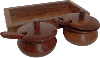 aditri crafts Salt & Pepper Set Wooden(2 Piece)