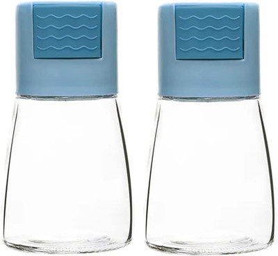 AMORDIV Seasoning Shaker Set Glass, Borosilicate Glass(2 Piece)