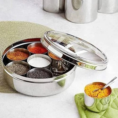 Shree Gautam Enterprises Spice Set Steel