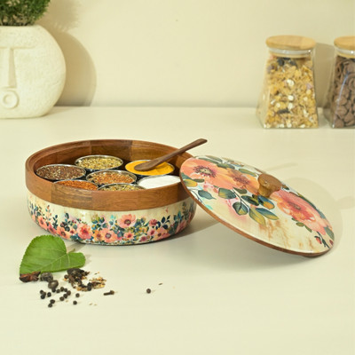 Brick Brown Spice Set Wooden(1 Piece)