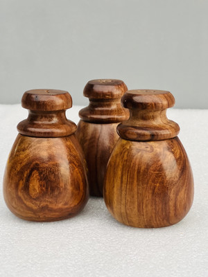 OnlineCraft Spice Set Wooden(3 Piece)