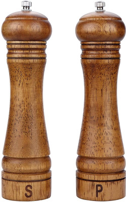 R AND P ENTERPRISE Salt & Pepper Set Wooden(2 Piece)