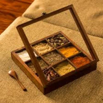 Sesh pulapadu Spice Set Wooden(2 Piece)