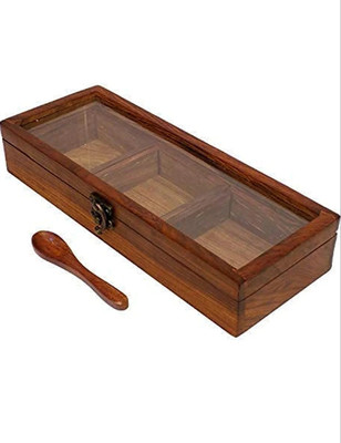 art export Spice Set Wooden, Glass(2 Piece)