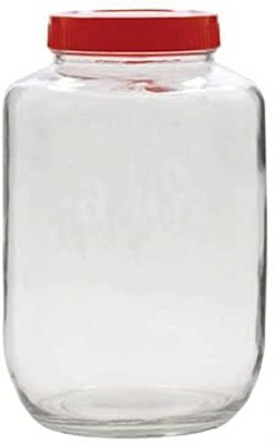 TINSUHG Glass Grocery Container  - 3000 ml(Pack of 2, Clear)