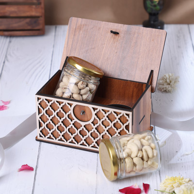 ASCELIO Spice Set Wooden, Glass(1 Piece)