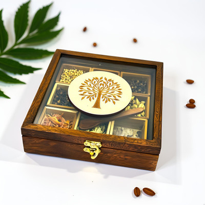 Angira handicarft Spice Set Wooden(1 Piece)