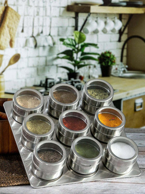 Avastro Spice Set Steel(9 Piece)