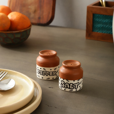 The Decor Mantra Salt & Pepper Set Ceramic(2 Piece)