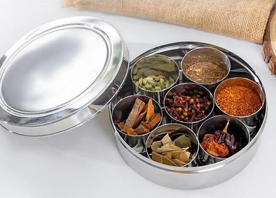 GoswamiHub Spice Set Stainless Steel(8 Piece)