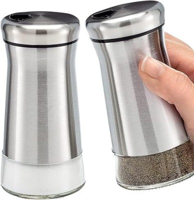 WEAMALIYA SELAE Salt & Pepper Set Stainless Steel, Plastic, Glass(2 Piece)