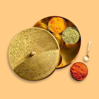 Siprija Handicrafts Spice Set Brass(1 Piece)