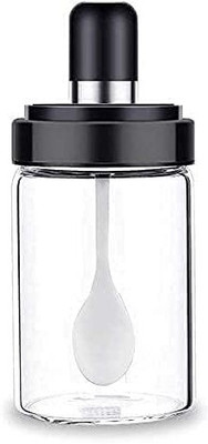 Flemigo Glass Pickle Jar  - 250 ml(Black)