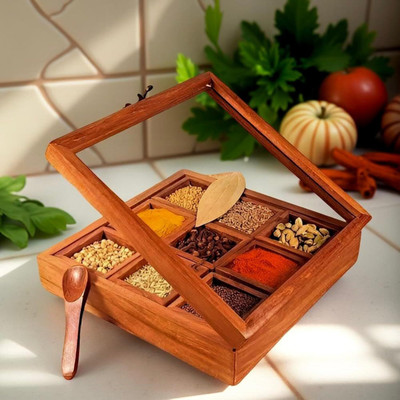 manekk world Spice Set Wooden