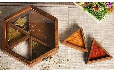 Gadgetzilla Spice Set Wooden(1 Piece)