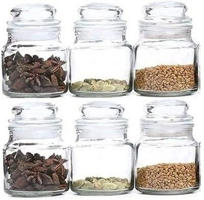 DEVDOX Salt & Pepper Set Glass(6 Piece)