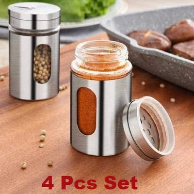 JSR CART Salt & Pepper Set Steel, Glass(4 Piece)