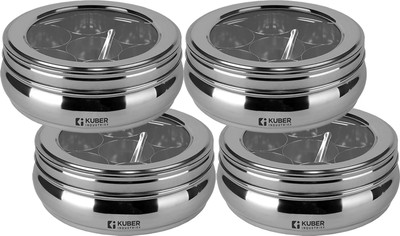 KUBER INDUSTRIES Spice Set Stainless Steel(4 Piece)