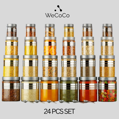 WeCoCo Spice Set Plastic(24 Piece)