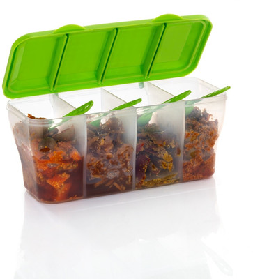 MAHADEVEENT Plastic Fridge Container  - 2300 ml(White)