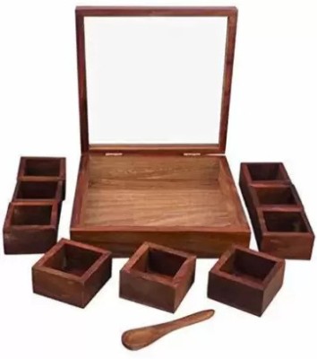 artival craft Spice Set Glass, Wooden(1 Piece)