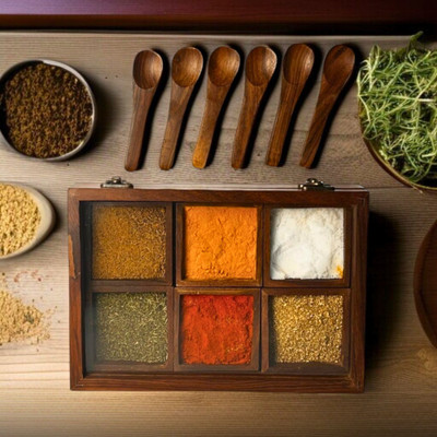 Micklyn Spice Set Wooden(6 Piece)