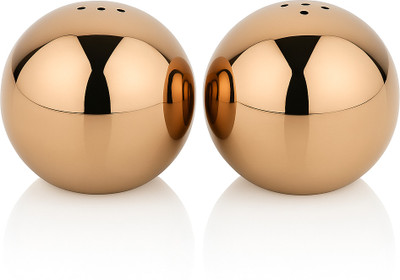 MALLICHH Salt & Pepper Set Gold Plated, Stainless Steel(2 Piece)