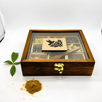 THE KALAKARAS Spice Set Wooden(1 Piece)