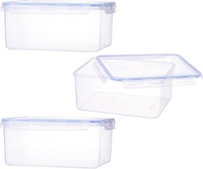 Aristo Plastic Grocery Container  - 6400 ml(Pack of 3, White)