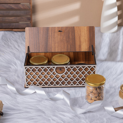 ASCELIO Spice Set Wooden, Glass(1 Piece)