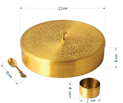 Pital Nagri Craft Spice Set Brass(9 Piece)