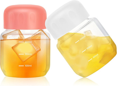 GOLDFINCH Glass Utility Container  - 300 ml(Pack of 2, Transparent)