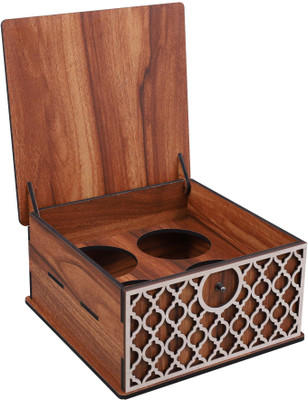 ASCELIO Spice Set Wooden, Glass(1 Piece)