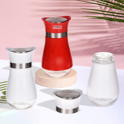HOMESTIC by Kuber Industries Salt & Pepper Set Stainless Steel(3 Piece)