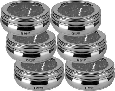 KUBER INDUSTRIES Spice Set Stainless Steel(6 Piece)