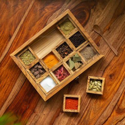 ExclusiveLane Spice Set Wooden(2 Piece)