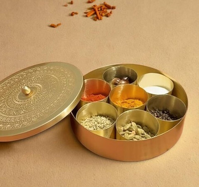 Pital Nagri Craft Spice Set Brass(1 Piece)